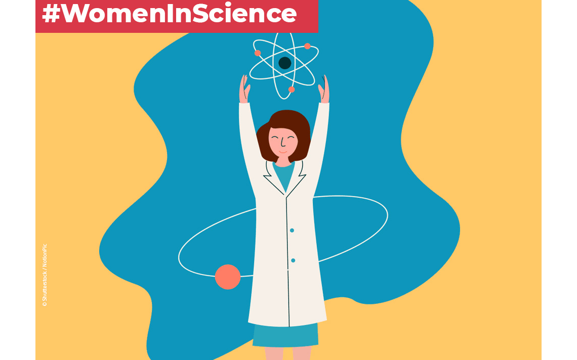 A image of a female scientist for International Women and Girls of Science Day